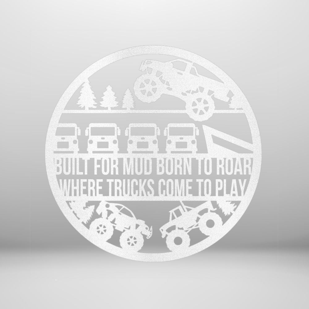 Monster Truck Metal Wall Art for Garages, Playrooms, or Man Caves