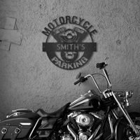 Custom Steel Sign for Motorcycle Riders & Gifts for Bikers - Metal Wall Decor Made in USA