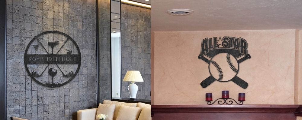 Sports Metal Wall Art: For Fans, Athletes & Coaches Steel Signs Made in USA