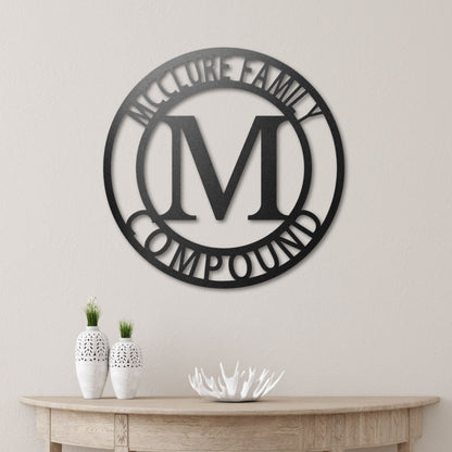 BOLD LETTER FAMILY NAME