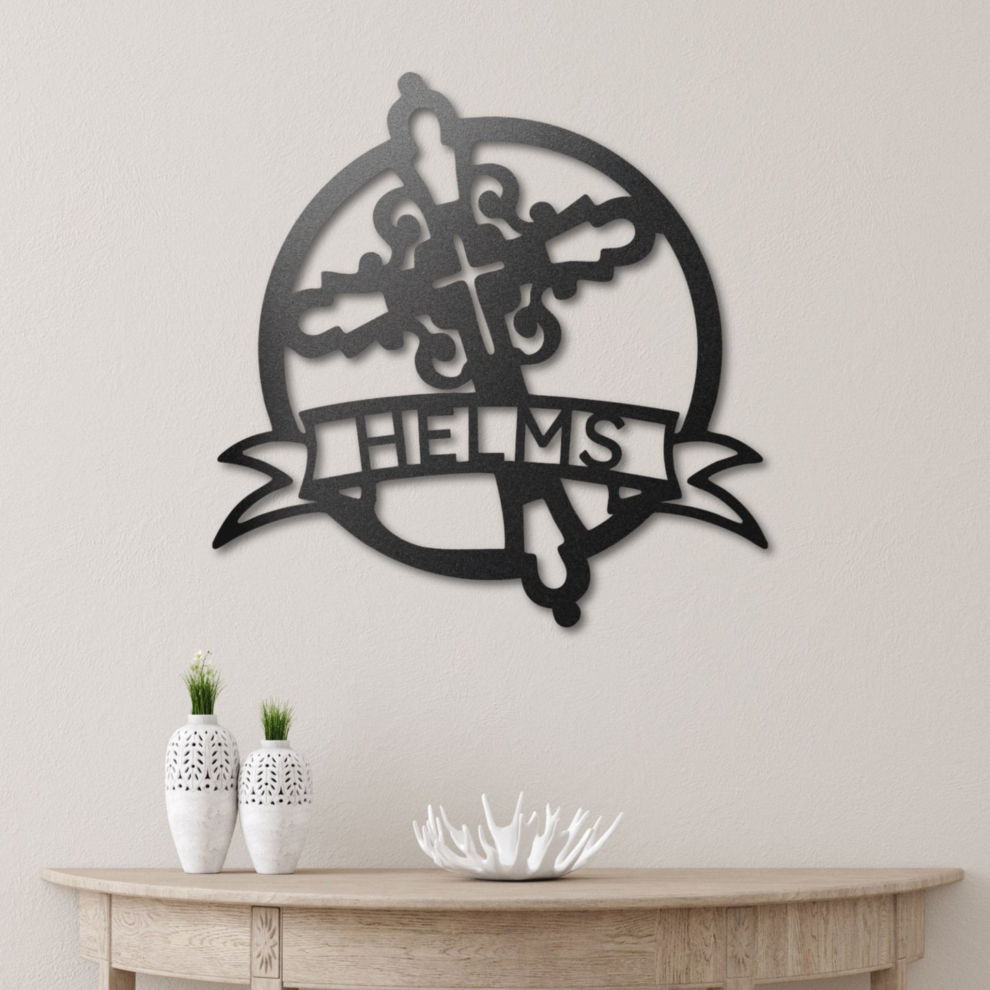 Faith Iron Cross Monogram