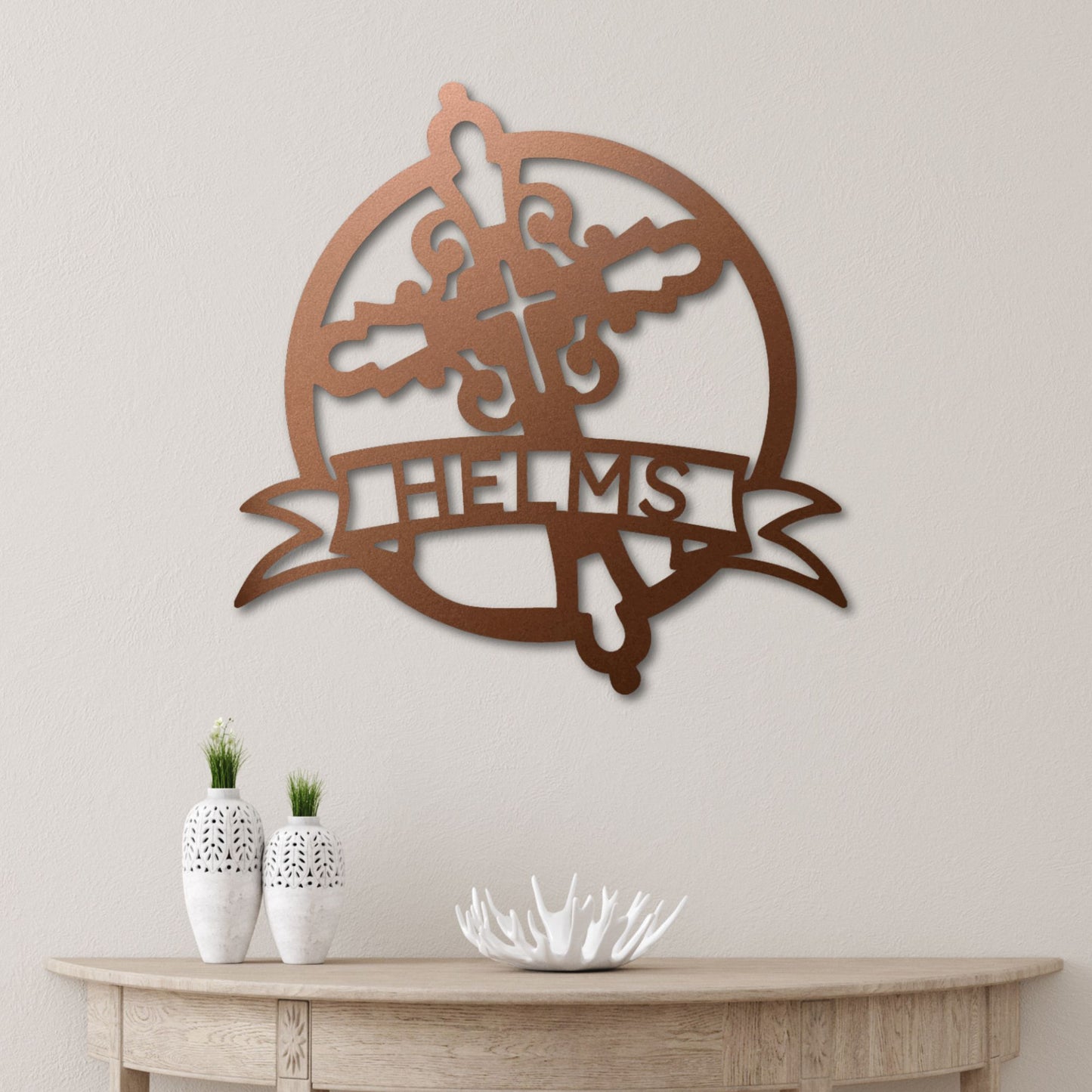 Faith Iron Cross Monogram