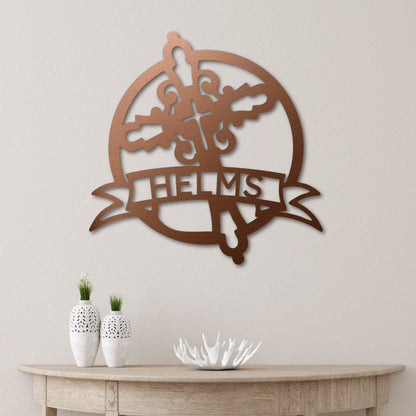 Faith Iron Cross Monogram