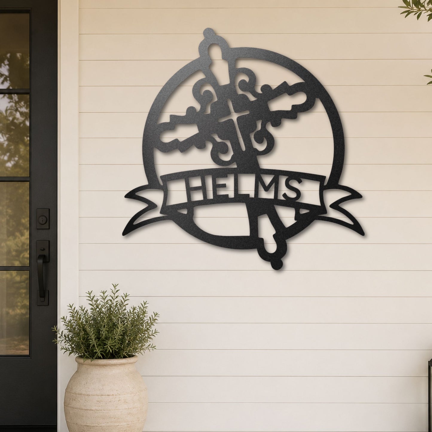 Faith Iron Cross Monogram
