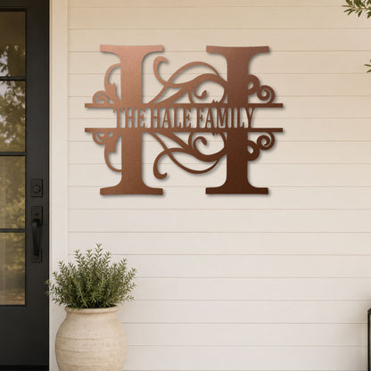 SPLIT LETTER MONOGRAM
