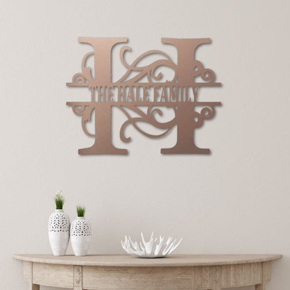 SPLIT LETTER MONOGRAM