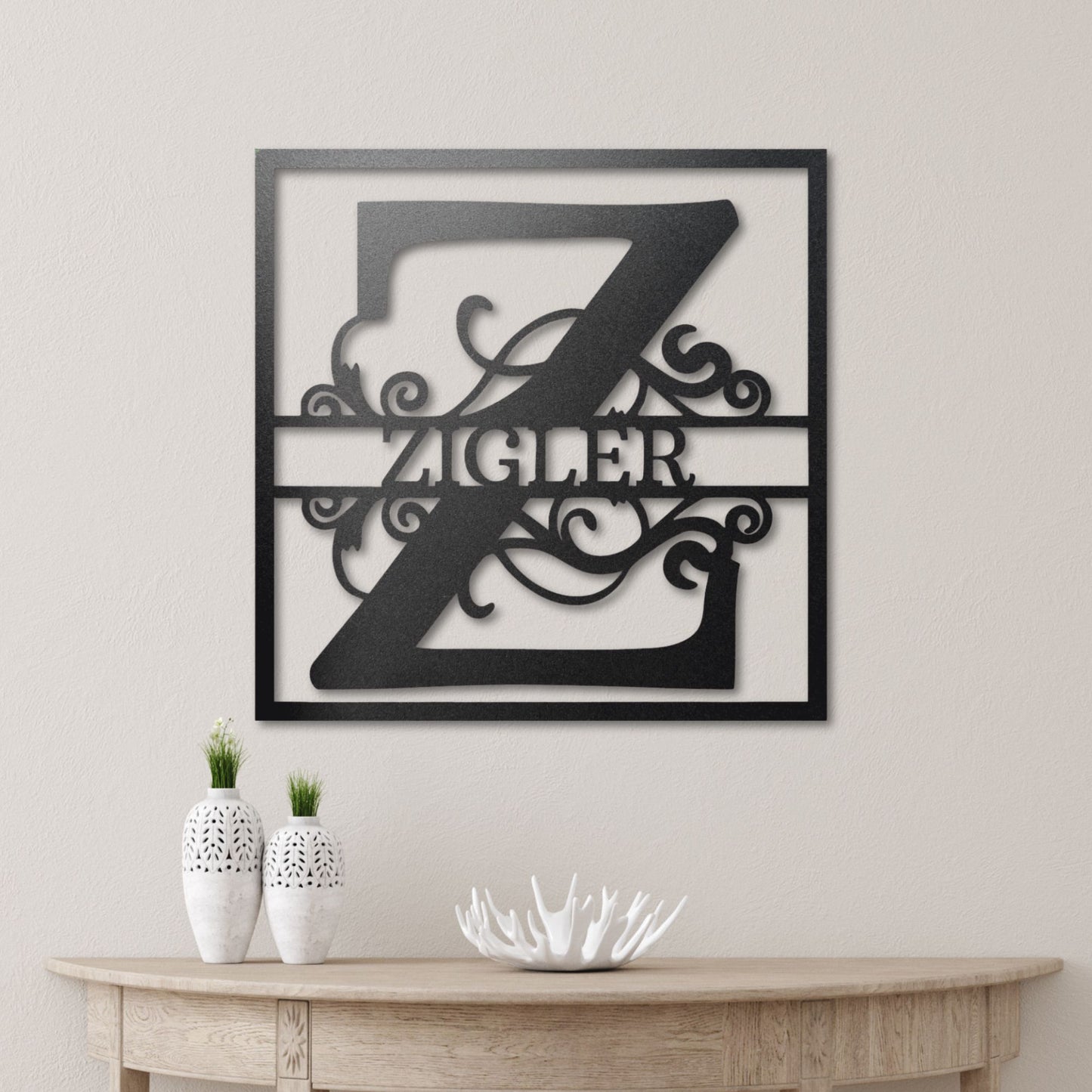 SPLIT SQUARE MONOGRAM