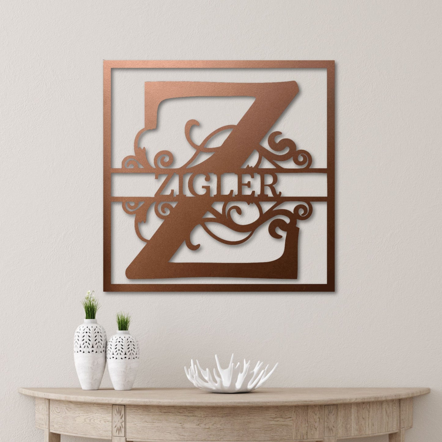 SPLIT SQUARE MONOGRAM